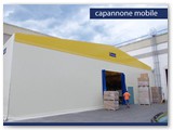 capannone mobile con telone in pvc